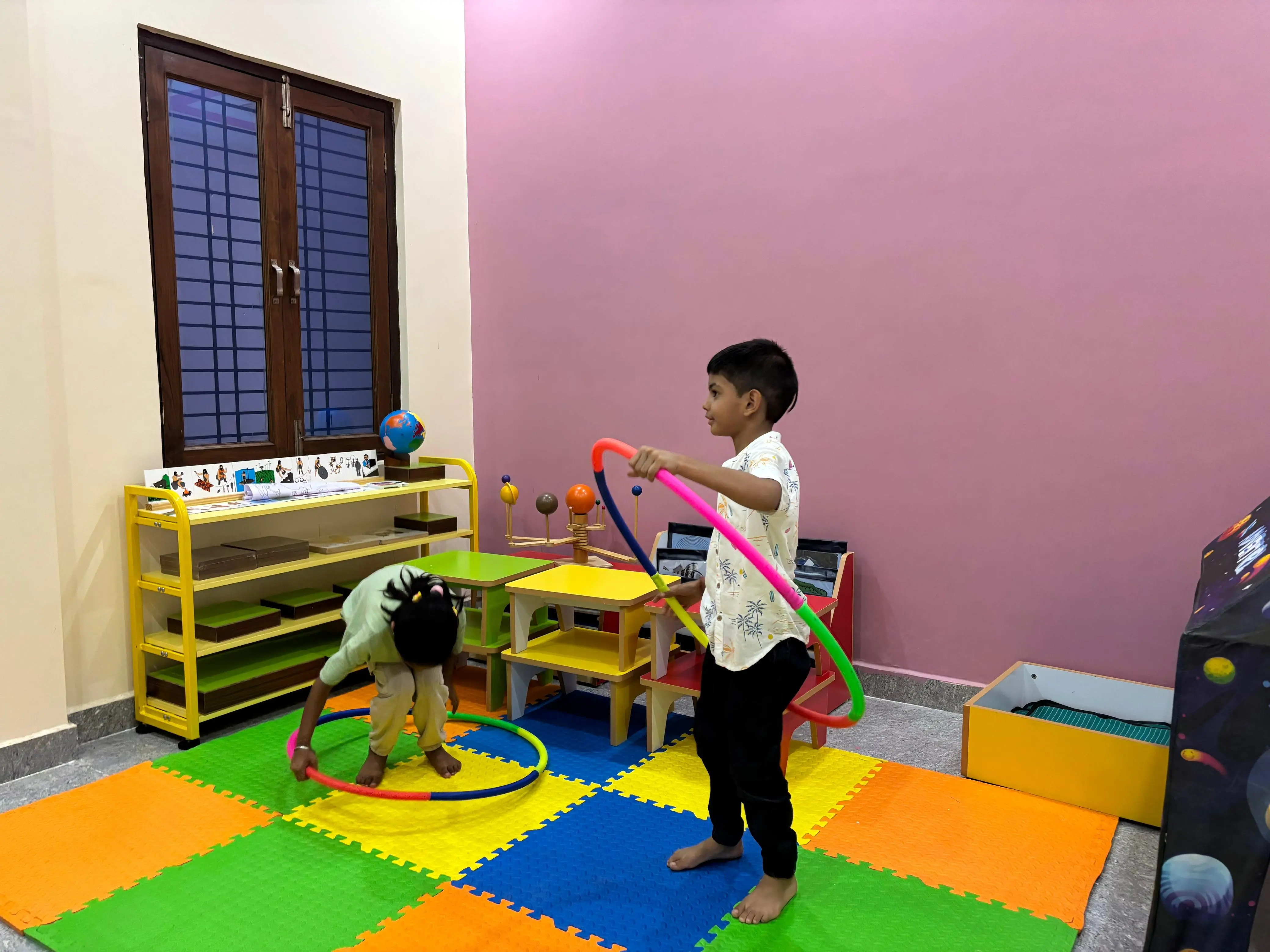 Kids playing indoor